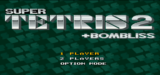 Super Donkey Kong + Super Tetris 2 + Bombliss (Super Famicom Box) Title Screen